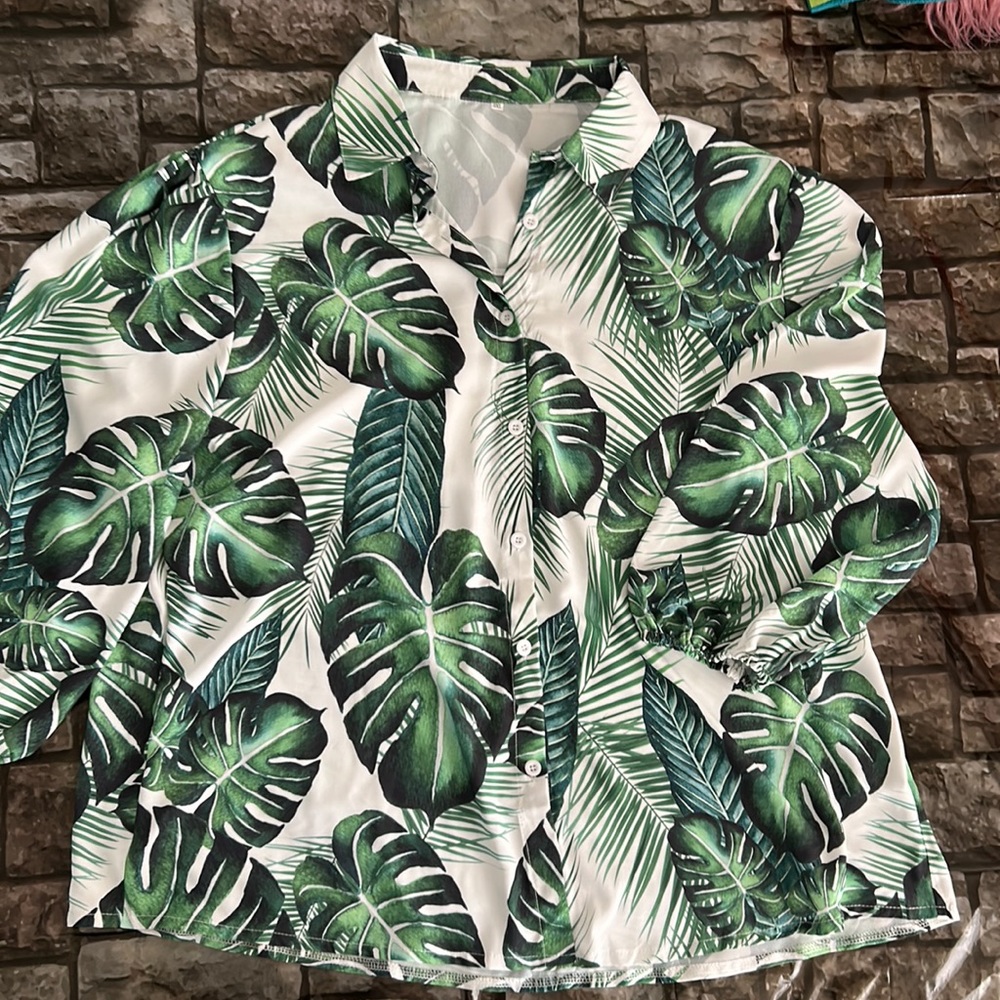 Women Tropical printed 2XL